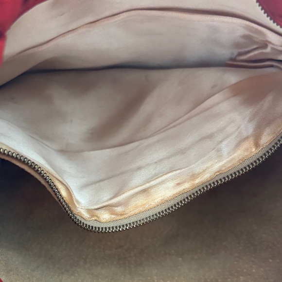 Bottega Veneta Vintage Red Woven Shoulder Bag - Picture 7 of 10